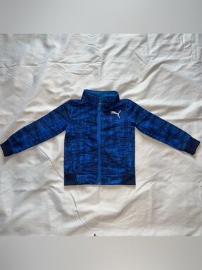 2T Toddlers’ Puma Bright Blue Zip-Up Athletic Jacket